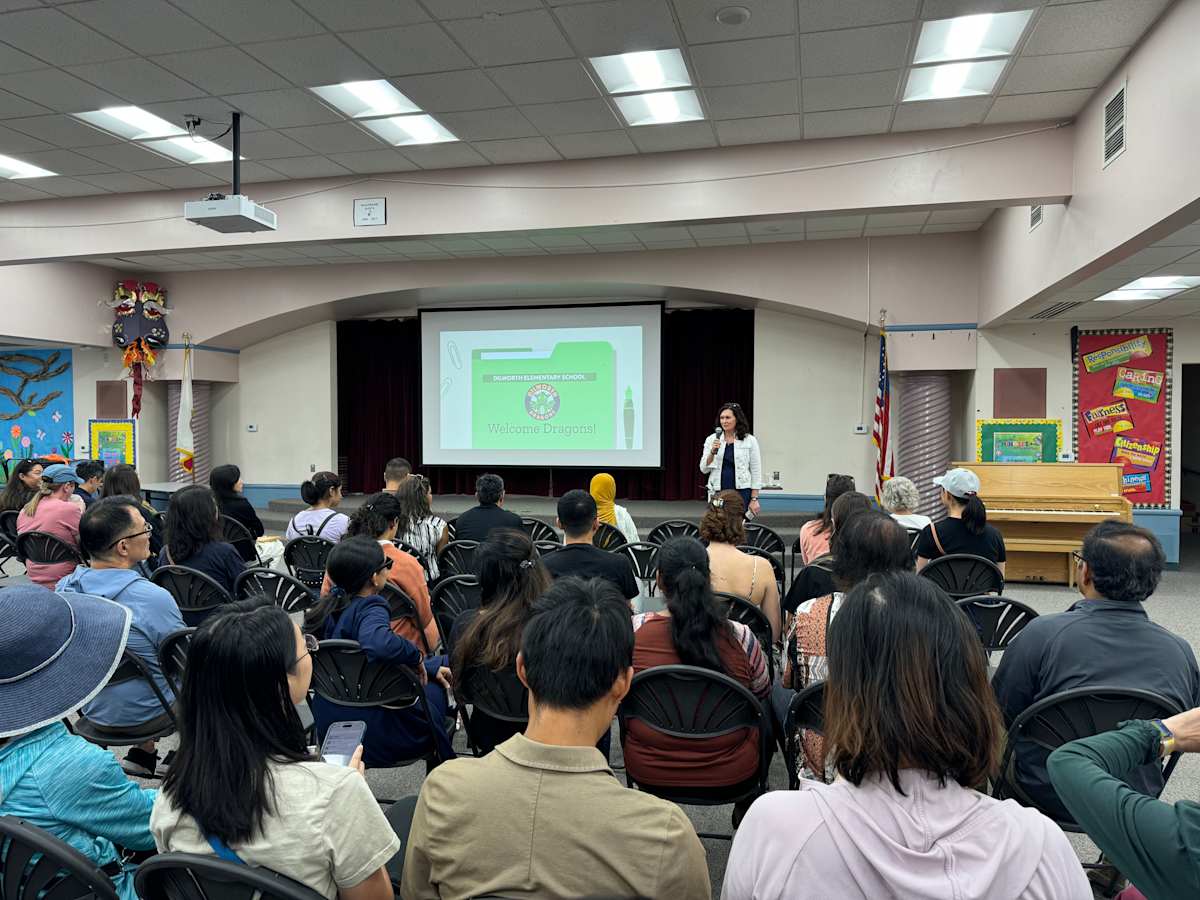 Nelson S. Dilworth Elementary campus gathering